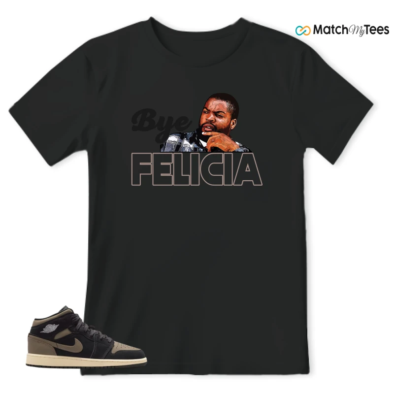 NIKE AIR JORDAN 1 MID SE OLIVE GREY SNEAKER Matching Tees t-shirt