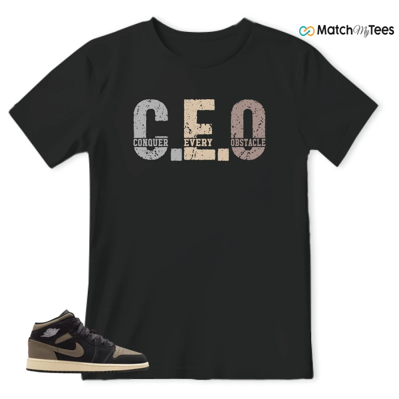 NIKE AIR JORDAN 1 MID SE OLIVE GREY SNEAKER Matching Tees t-shirt