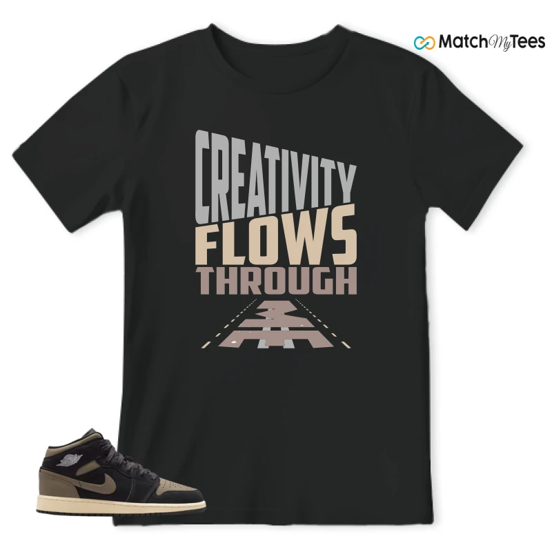 NIKE AIR JORDAN 1 MID SE OLIVE GREY SNEAKER Matching Tees t-shirt