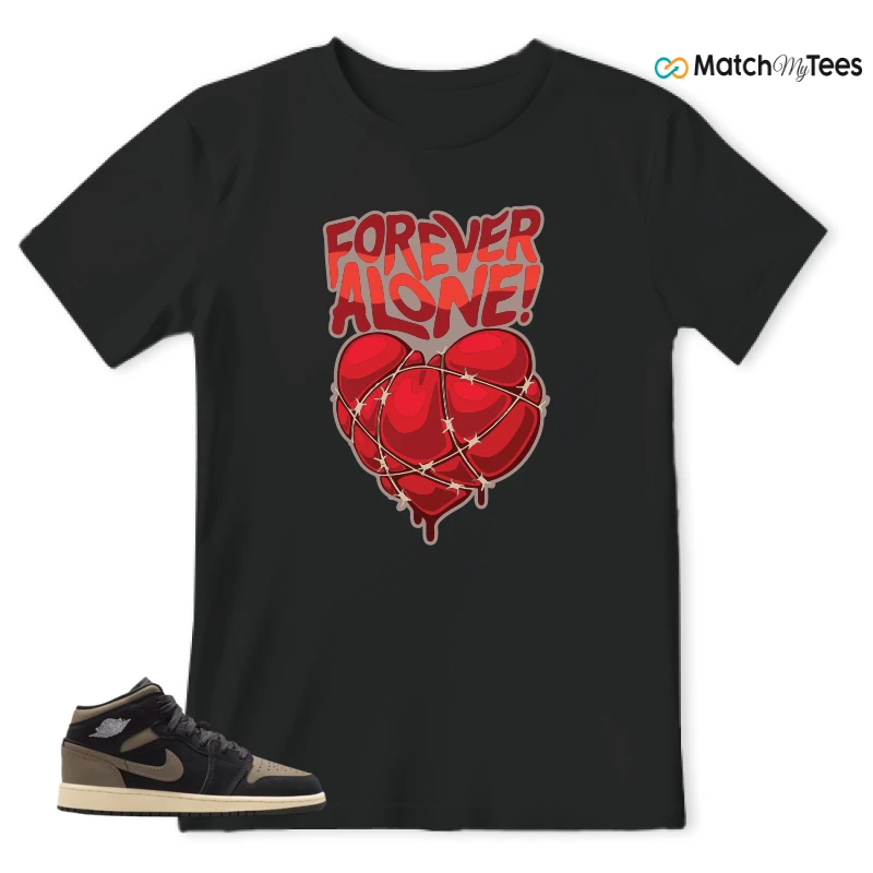 NIKE AIR JORDAN 1 MID SE OLIVE GREY SNEAKER Matching Tees t-shirt