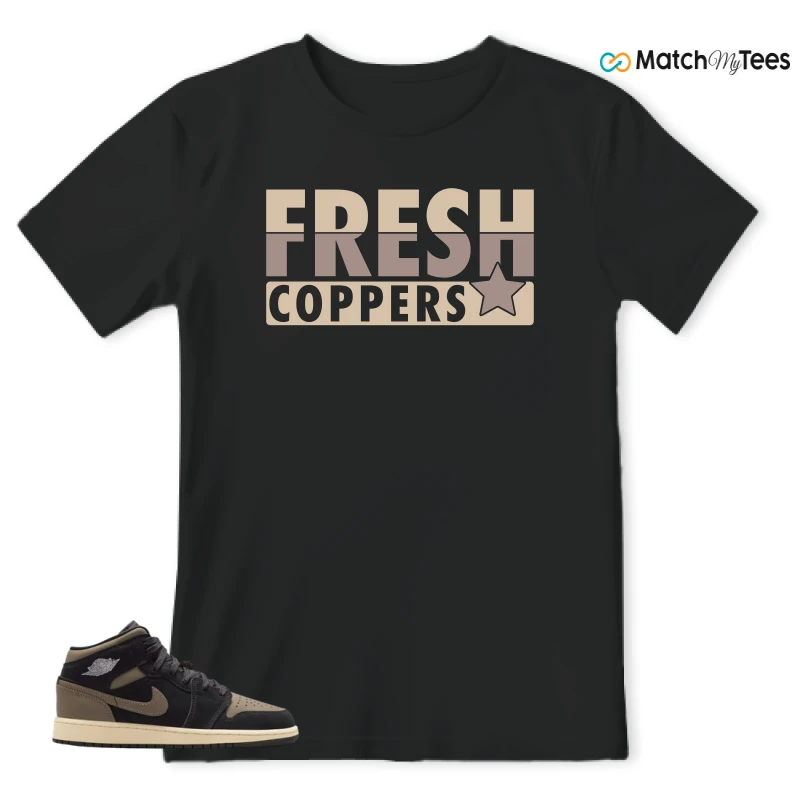 NIKE AIR JORDAN 1 MID SE OLIVE GREY SNEAKER Matching Tees t-shirt