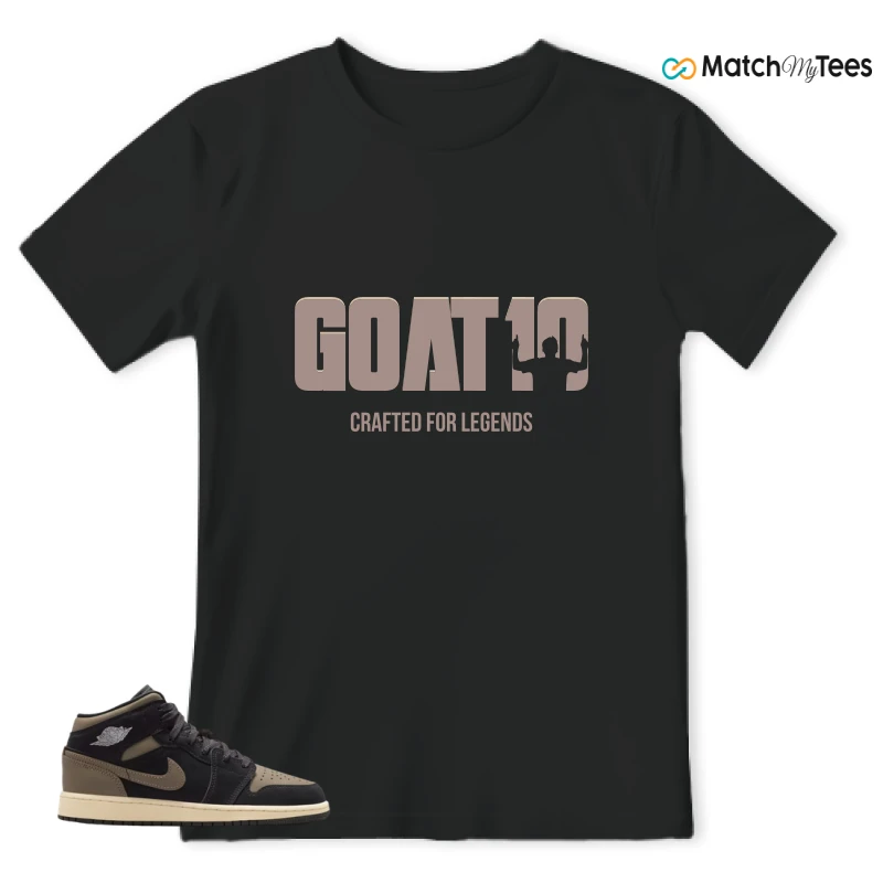 NIKE AIR JORDAN 1 MID SE OLIVE GREY SNEAKER Matching Tees t-shirt