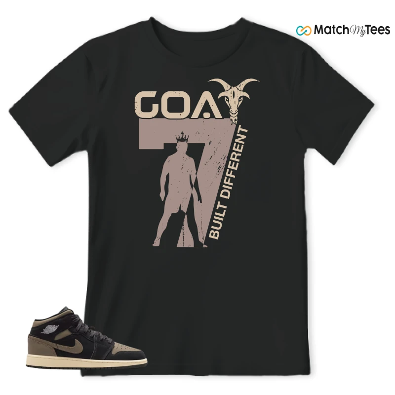 NIKE AIR JORDAN 1 MID SE OLIVE GREY SNEAKER Matching Tees t-shirt