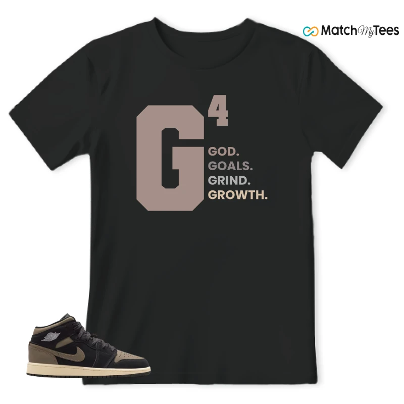 NIKE AIR JORDAN 1 MID SE OLIVE GREY SNEAKER Matching Tees t-shirt