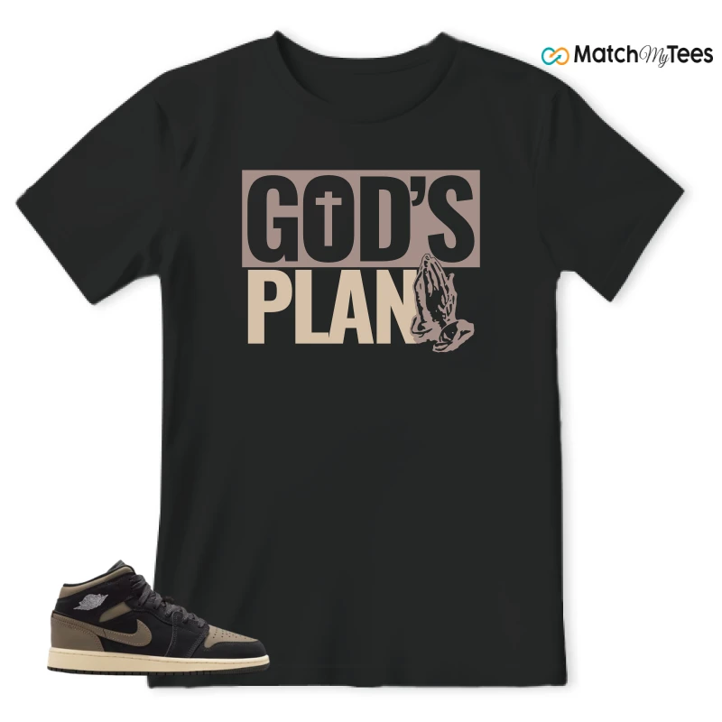 NIKE AIR JORDAN 1 MID SE OLIVE GREY SNEAKER Matching Tees t-shirt