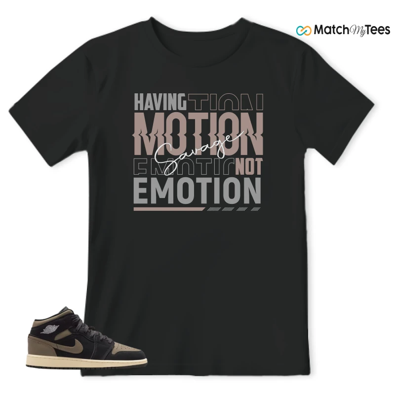 NIKE AIR JORDAN 1 MID SE OLIVE GREY SNEAKER Matching Tees t-shirt