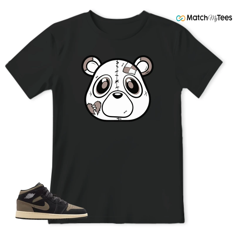 NIKE AIR JORDAN 1 MID SE OLIVE GREY SNEAKER Matching Tees t-shirt
