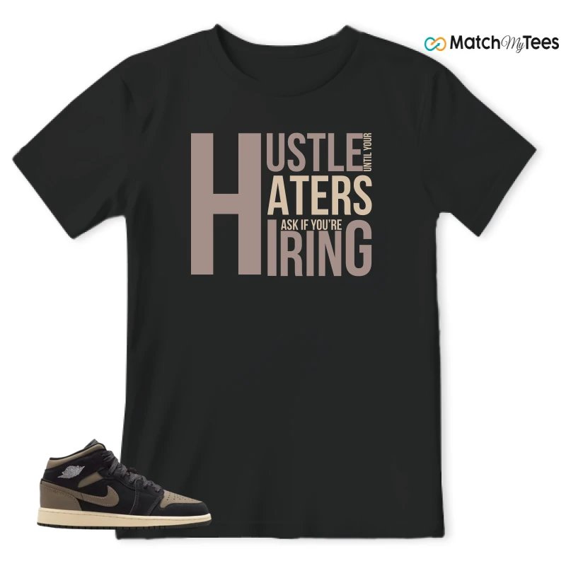 NIKE AIR JORDAN 1 MID SE OLIVE GREY SNEAKER Matching Tees t-shirt