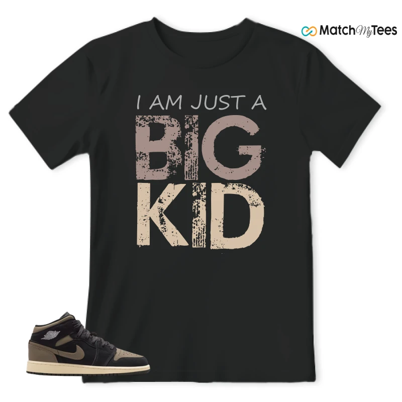 NIKE AIR JORDAN 1 MID SE OLIVE GREY SNEAKER Matching Tees t-shirt