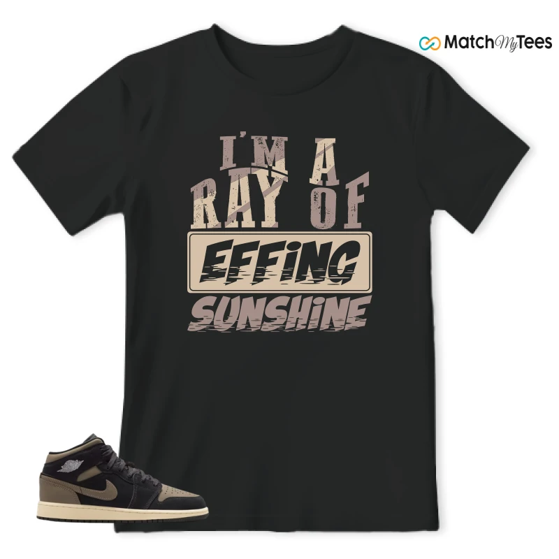 NIKE AIR JORDAN 1 MID SE OLIVE GREY SNEAKER Matching Tees t-shirt