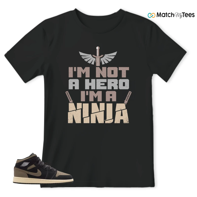 NIKE AIR JORDAN 1 MID SE OLIVE GREY SNEAKER Matching Tees t-shirt