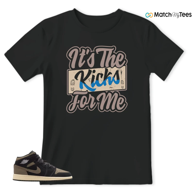 NIKE AIR JORDAN 1 MID SE OLIVE GREY SNEAKER Matching Tees t-shirt