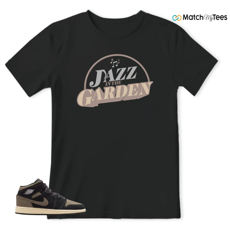 NIKE AIR JORDAN 1 MID SE OLIVE GREY SNEAKER Matching Tees t-shirt