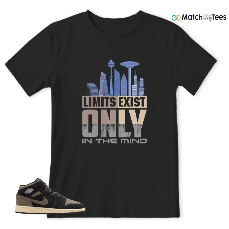 NIKE AIR JORDAN 1 MID SE OLIVE GREY SNEAKER Matching Tees t-shirt