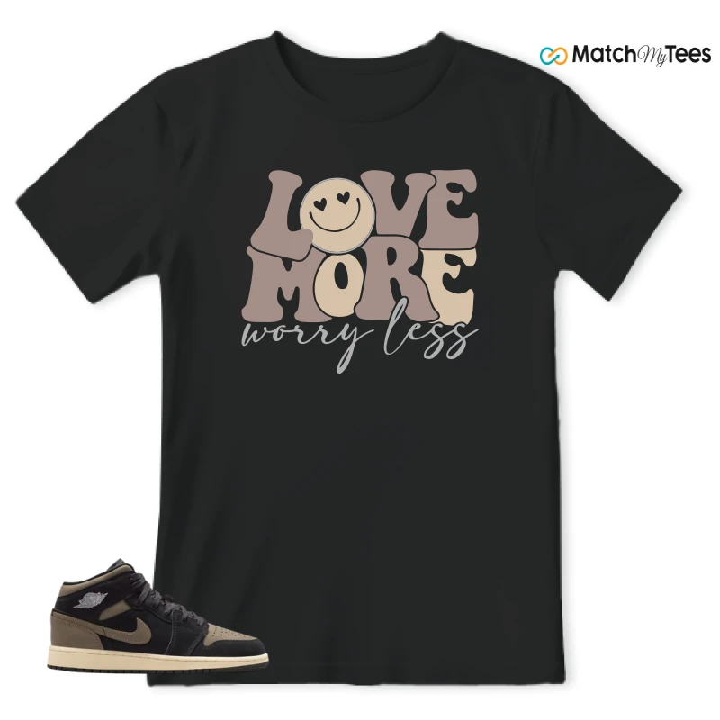 NIKE AIR JORDAN 1 MID SE OLIVE GREY SNEAKER Matching Tees t-shirt