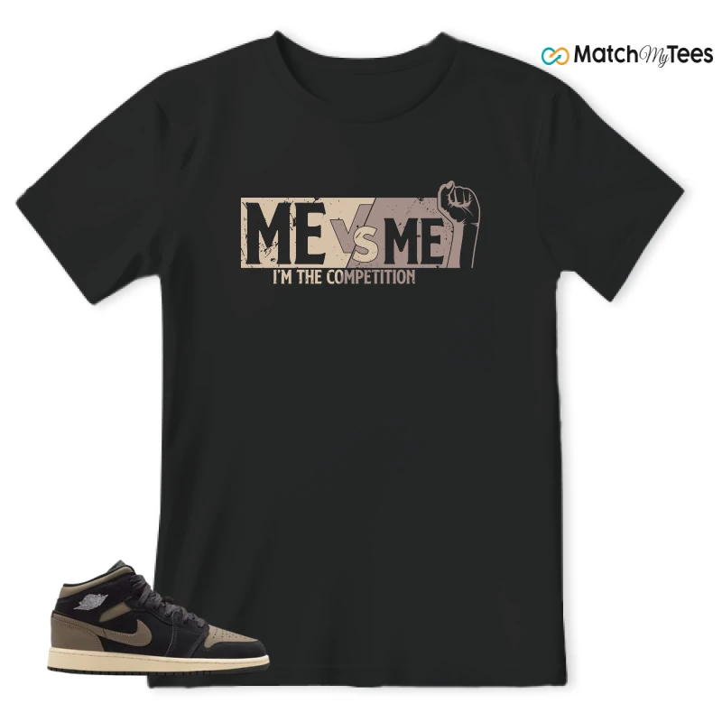 NIKE AIR JORDAN 1 MID SE OLIVE GREY SNEAKER Matching Tees t-shirt