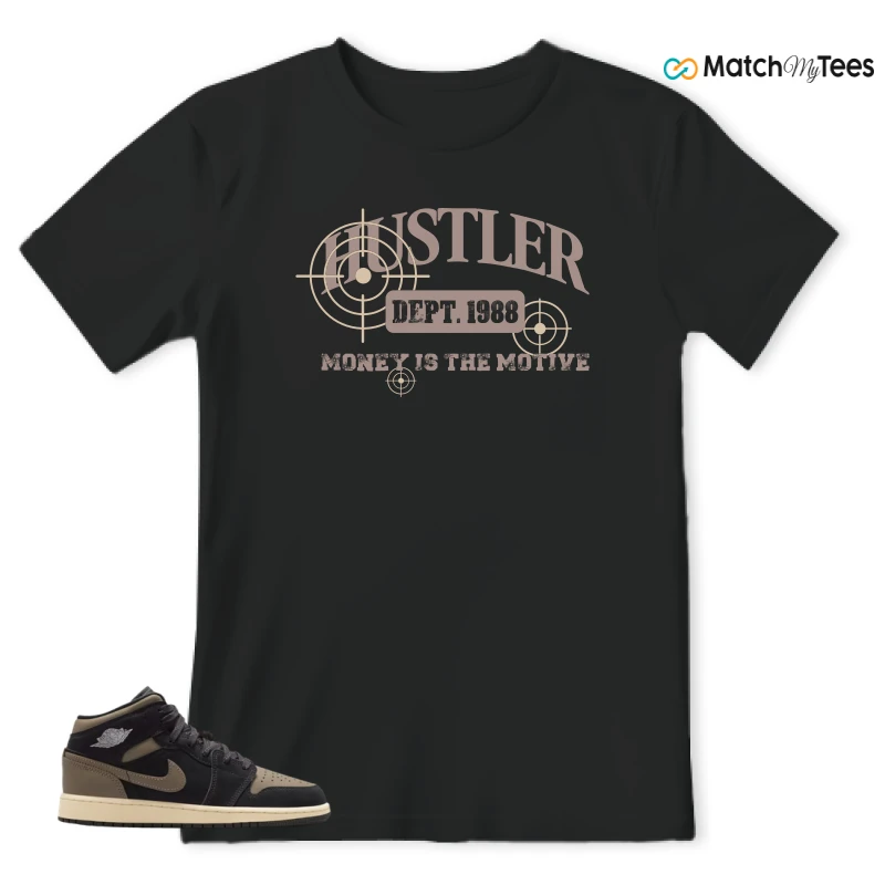 NIKE AIR JORDAN 1 MID SE OLIVE GREY SNEAKER Matching Tees t-shirt