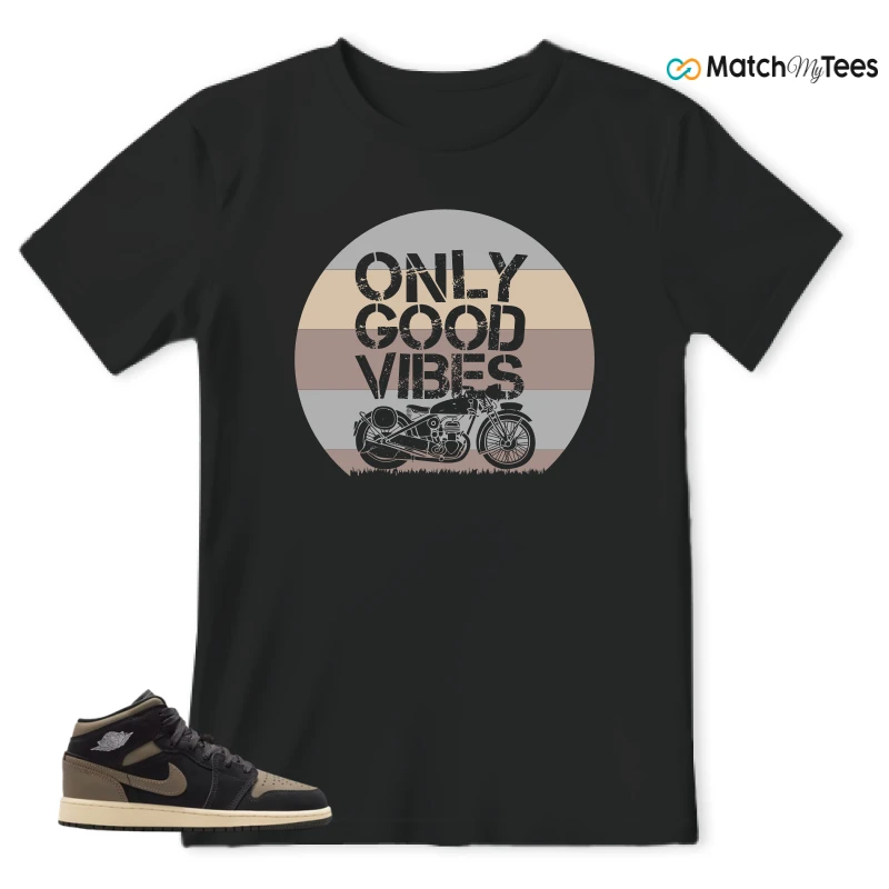 NIKE AIR JORDAN 1 MID SE OLIVE GREY SNEAKER Matching Tees t-shirt