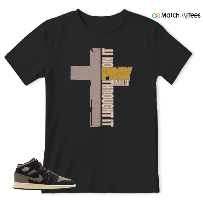 NIKE AIR JORDAN 1 MID SE OLIVE GREY SNEAKER Matching Tees t-shirt