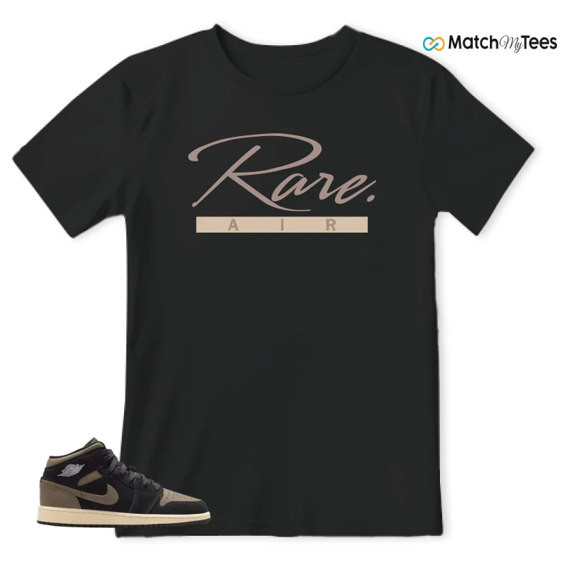 NIKE AIR JORDAN 1 MID SE OLIVE GREY SNEAKER Matching Tees t-shirt