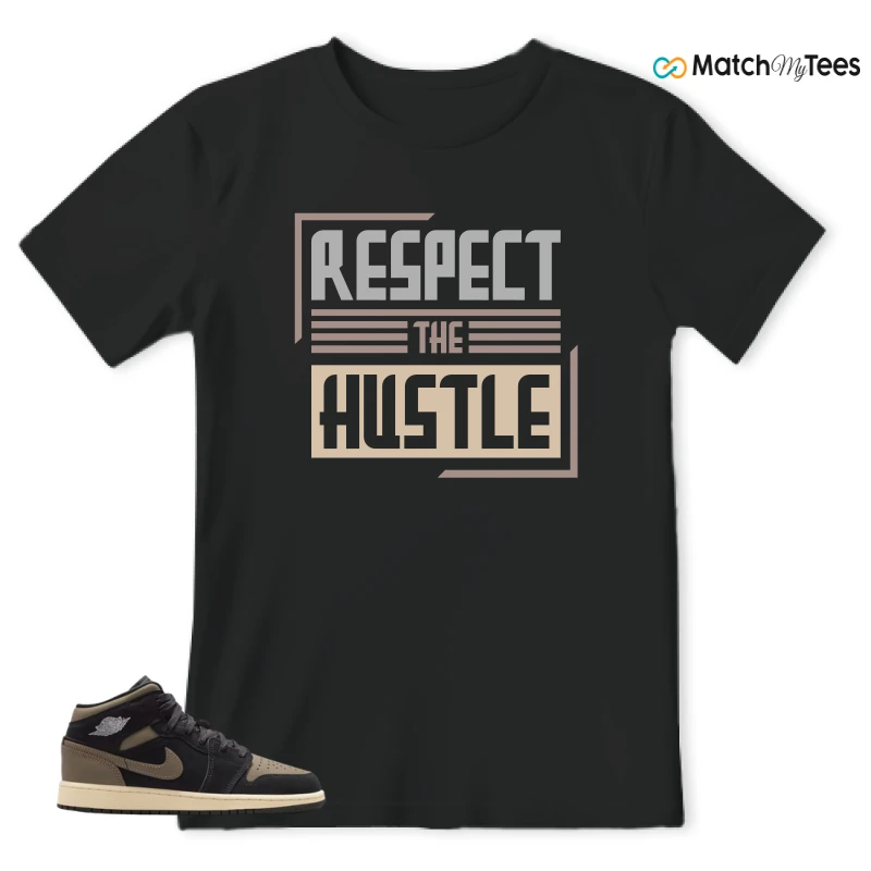 NIKE AIR JORDAN 1 MID SE OLIVE GREY SNEAKER Matching Tees t-shirt