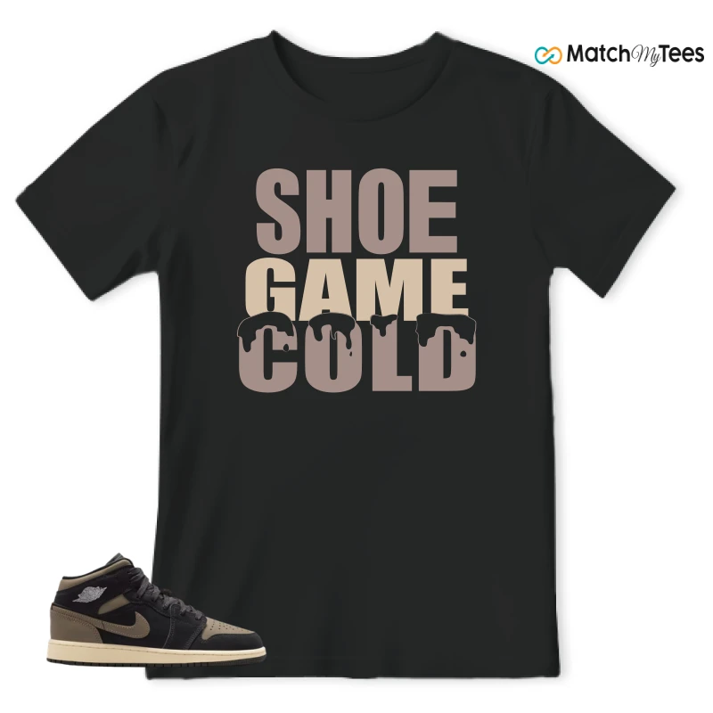 NIKE AIR JORDAN 1 MID SE OLIVE GREY SNEAKER Matching Tees t-shirt