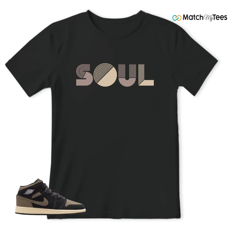 NIKE AIR JORDAN 1 MID SE OLIVE GREY SNEAKER Matching Tees t-shirt
