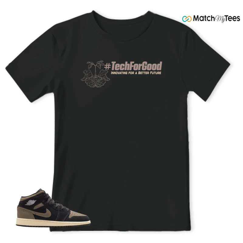 NIKE AIR JORDAN 1 MID SE OLIVE GREY SNEAKER Matching Tees t-shirt