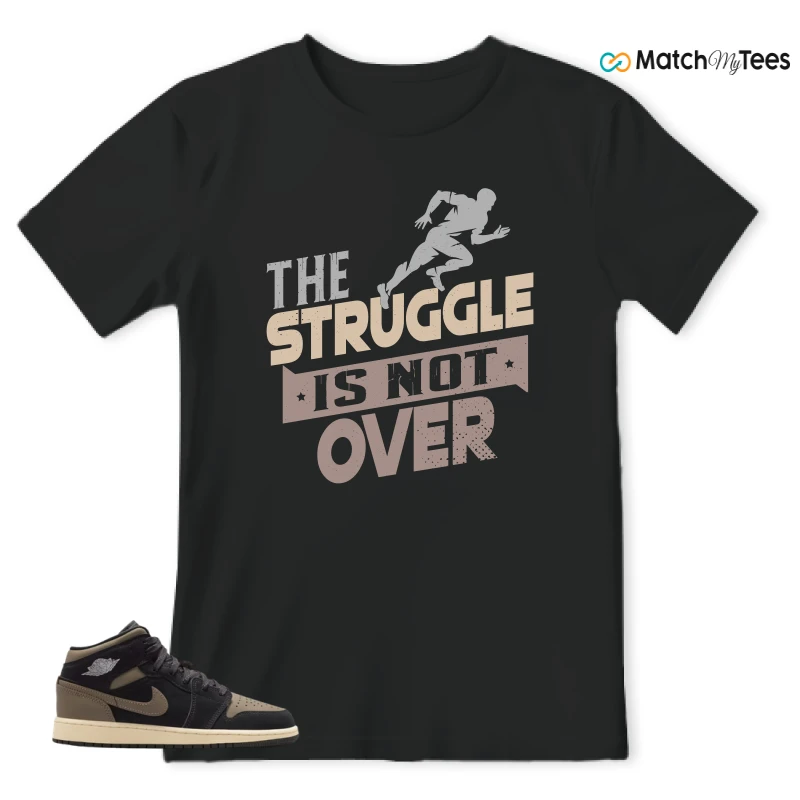 NIKE AIR JORDAN 1 MID SE OLIVE GREY SNEAKER Matching Tees t-shirt