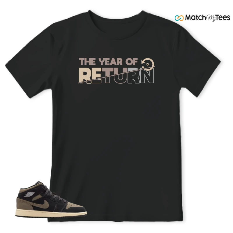 NIKE AIR JORDAN 1 MID SE OLIVE GREY SNEAKER Matching Tees t-shirt