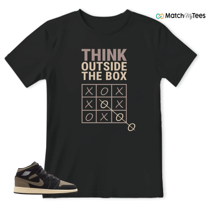 NIKE AIR JORDAN 1 MID SE OLIVE GREY SNEAKER Matching Tees t-shirt