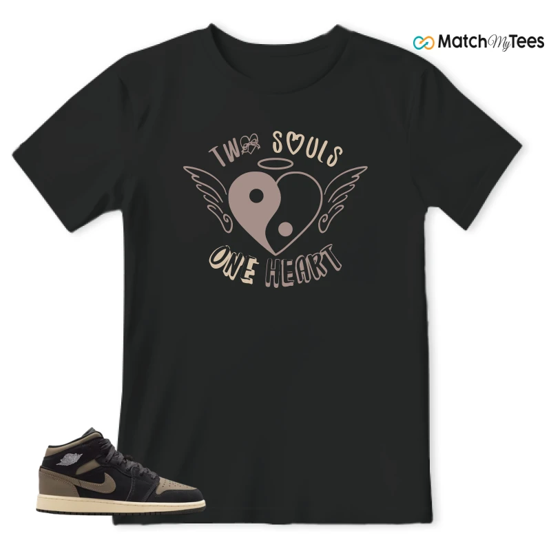 NIKE AIR JORDAN 1 MID SE OLIVE GREY SNEAKER Matching Tees t-shirt
