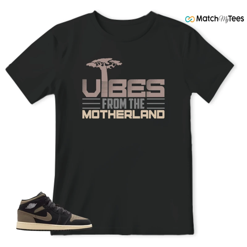 NIKE AIR JORDAN 1 MID SE OLIVE GREY SNEAKER Matching Tees t-shirt