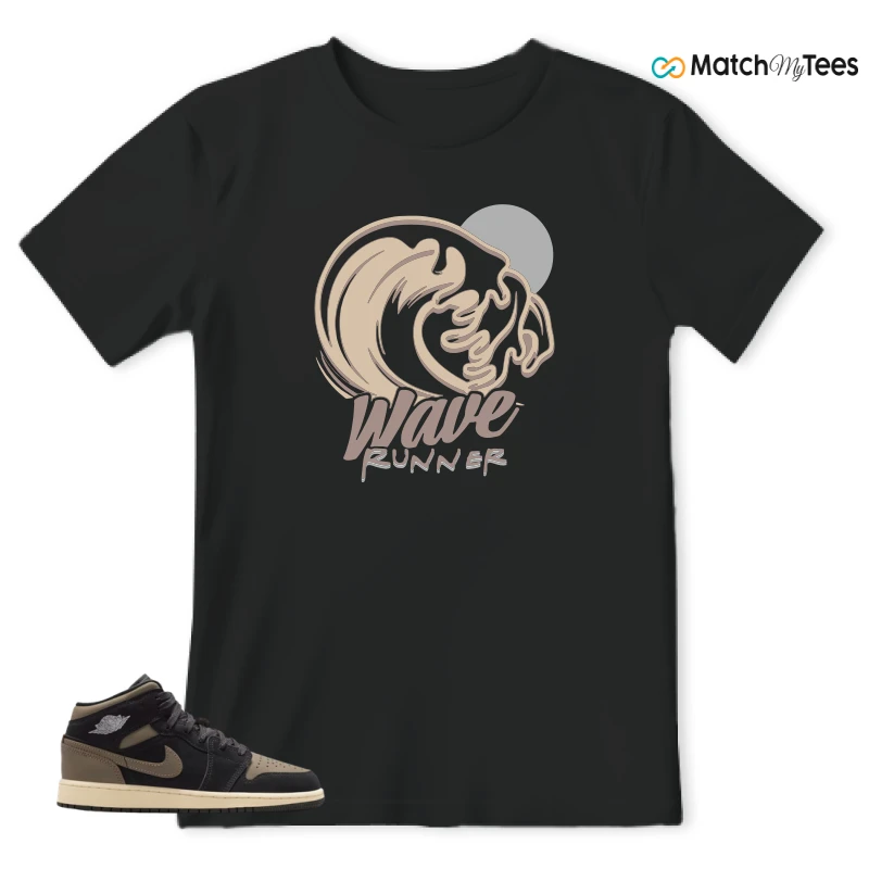 NIKE AIR JORDAN 1 MID SE OLIVE GREY SNEAKER Matching Tees t-shirt