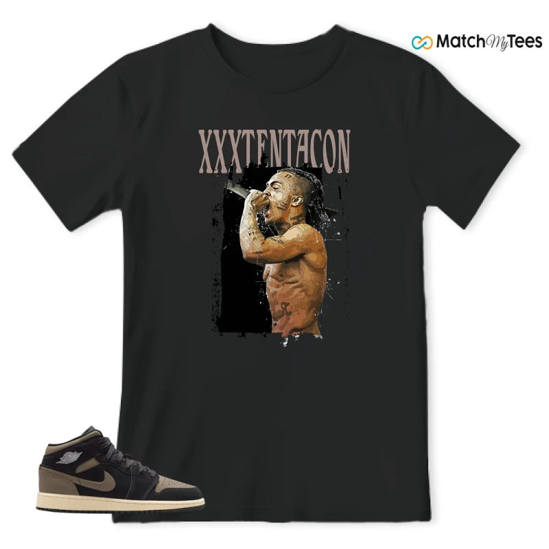 NIKE AIR JORDAN 1 MID SE OLIVE GREY SNEAKER Matching Tees t-shirt