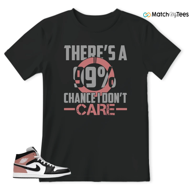 NIKE AIR JORDAN 1 MID WHITE RUST PINK BLACK SNEAKER Matching Tees t-shirt