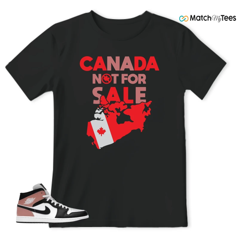 NIKE AIR JORDAN 1 MID WHITE RUST PINK BLACK SNEAKER Matching Tees t-shirt