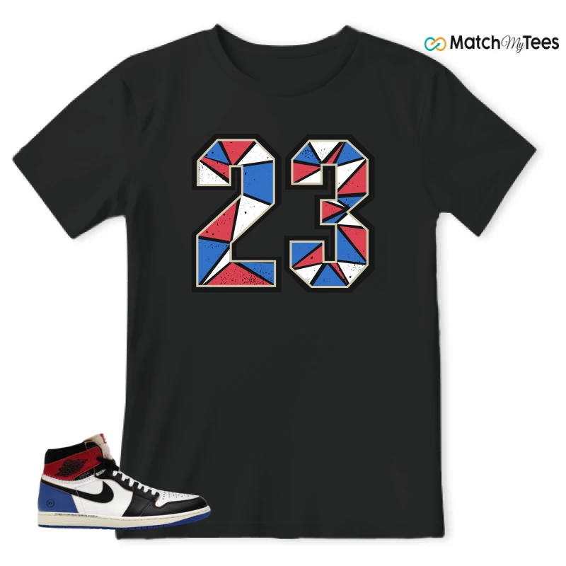 NIKE AIR JORDAN 1 RETRO HIGH OG SP FRAGMENT X UNION LA VARSITY RED SPORT ROYAL SNEAKER Matching Tees t-shirt