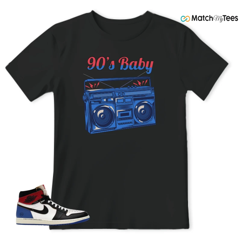 NIKE AIR JORDAN 1 RETRO HIGH OG SP FRAGMENT X UNION LA VARSITY RED SPORT ROYAL SNEAKER Matching Tees t-shirt
