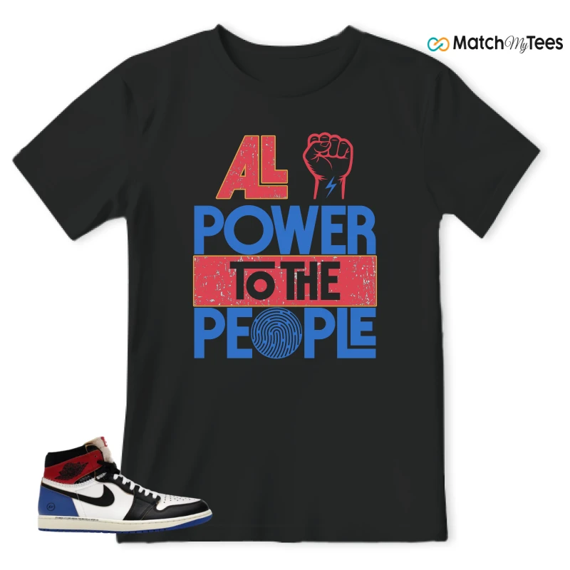 NIKE AIR JORDAN 1 RETRO HIGH OG SP FRAGMENT X UNION LA VARSITY RED SPORT ROYAL SNEAKER Matching Tees t-shirt
