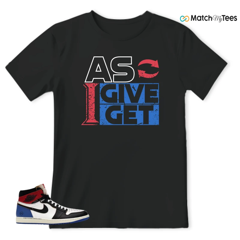 NIKE AIR JORDAN 1 RETRO HIGH OG SP FRAGMENT X UNION LA VARSITY RED SPORT ROYAL SNEAKER Matching Tees t-shirt