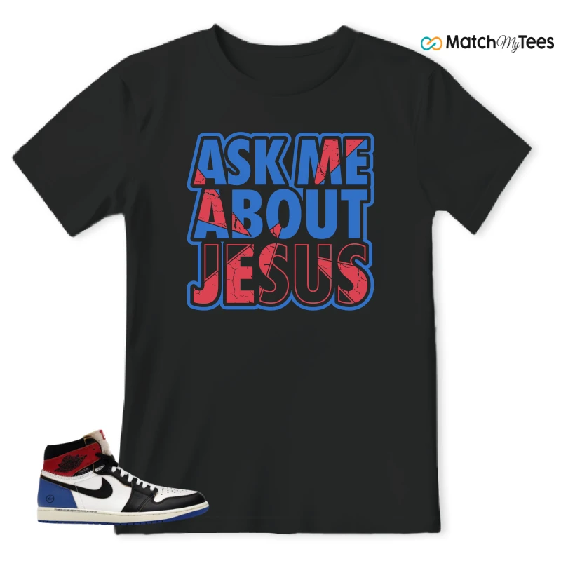 NIKE AIR JORDAN 1 RETRO HIGH OG SP FRAGMENT X UNION LA VARSITY RED SPORT ROYAL SNEAKER Matching Tees t-shirt