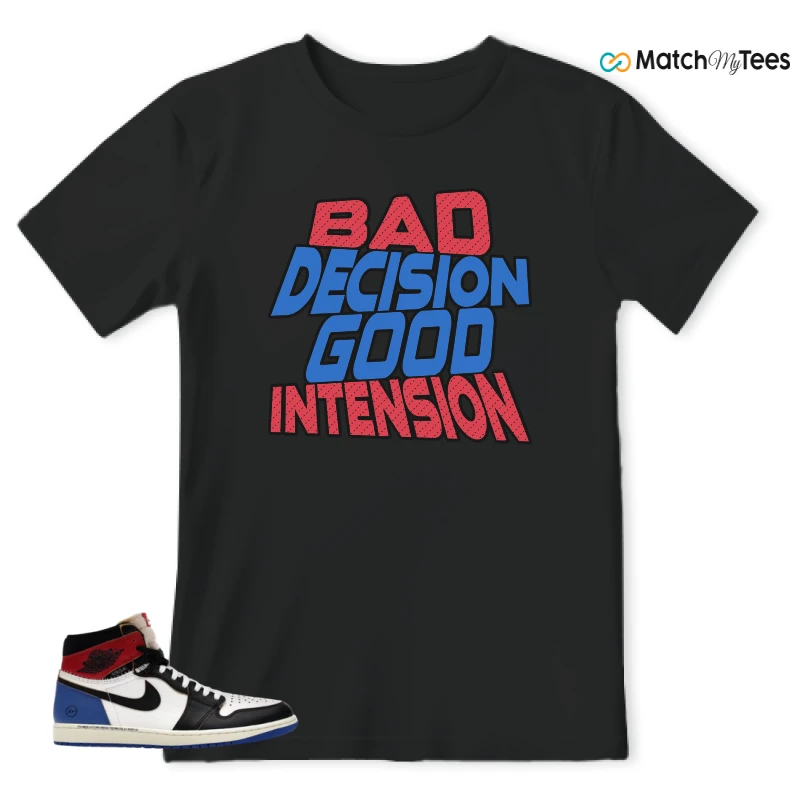 NIKE AIR JORDAN 1 RETRO HIGH OG SP FRAGMENT X UNION LA VARSITY RED SPORT ROYAL SNEAKER Matching Tees t-shirt