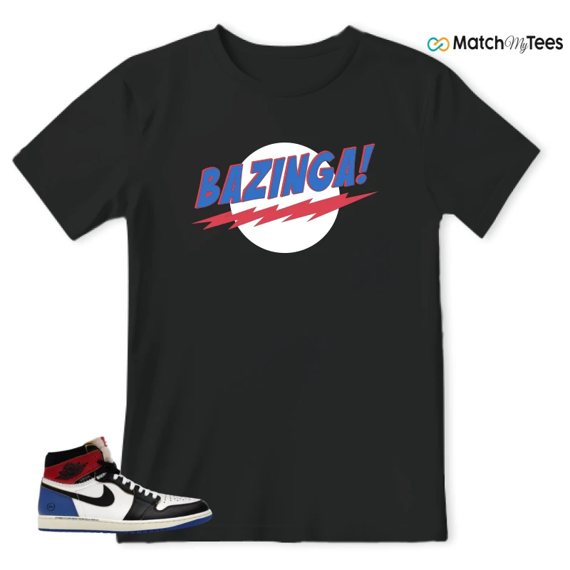 NIKE AIR JORDAN 1 RETRO HIGH OG SP FRAGMENT X UNION LA VARSITY RED SPORT ROYAL SNEAKER Matching Tees t-shirt