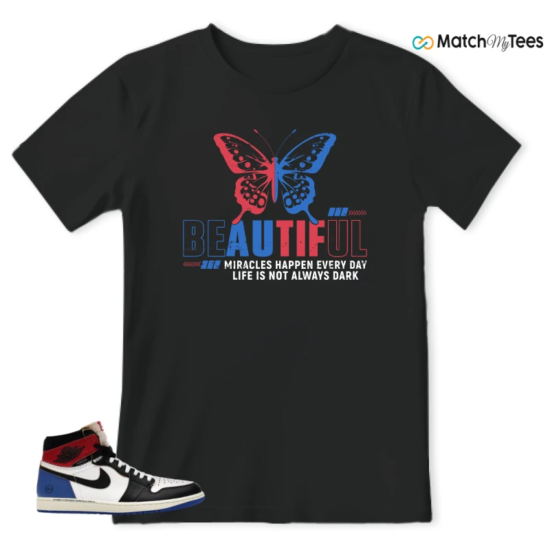 NIKE AIR JORDAN 1 RETRO HIGH OG SP FRAGMENT X UNION LA VARSITY RED SPORT ROYAL SNEAKER Matching Tees t-shirt