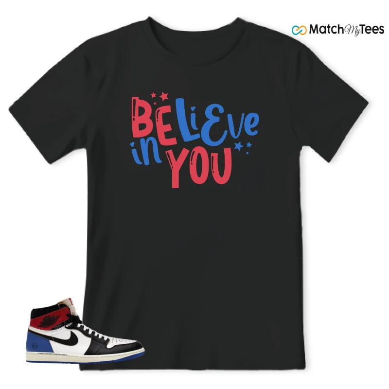 NIKE AIR JORDAN 1 RETRO HIGH OG SP FRAGMENT X UNION LA VARSITY RED SPORT ROYAL SNEAKER Matching Tees t-shirt