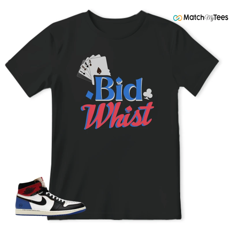 NIKE AIR JORDAN 1 RETRO HIGH OG SP FRAGMENT X UNION LA VARSITY RED SPORT ROYAL SNEAKER Matching Tees t-shirt