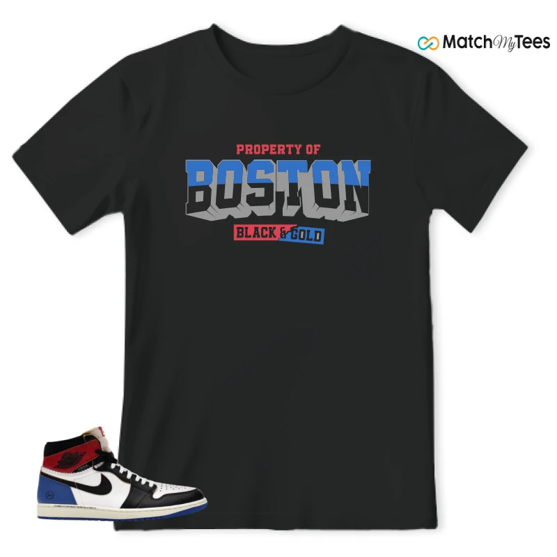 NIKE AIR JORDAN 1 RETRO HIGH OG SP FRAGMENT X UNION LA VARSITY RED SPORT ROYAL SNEAKER Matching Tees t-shirt