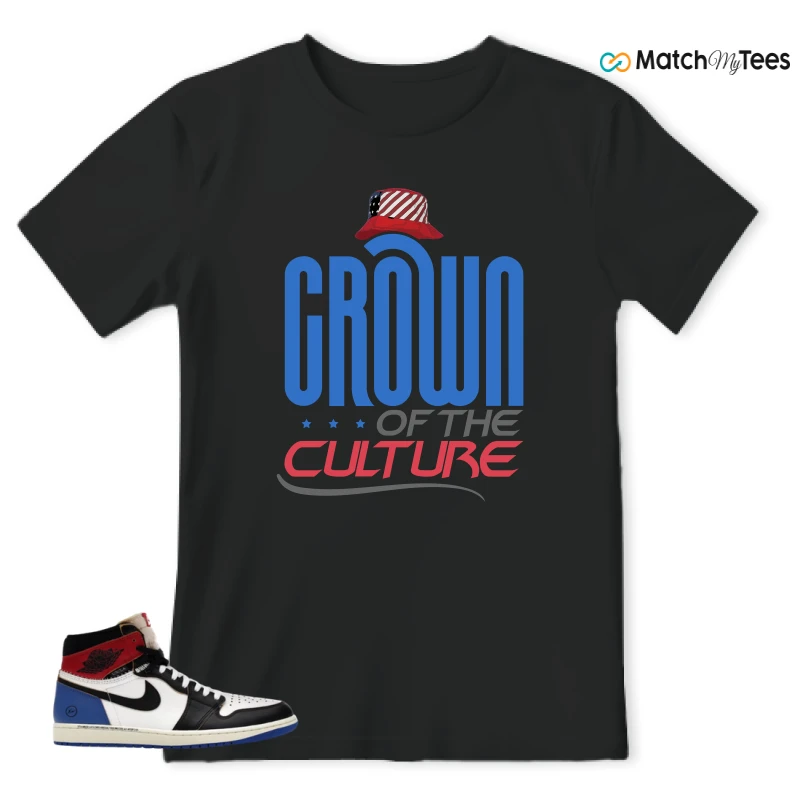NIKE AIR JORDAN 1 RETRO HIGH OG SP FRAGMENT X UNION LA VARSITY RED SPORT ROYAL SNEAKER Matching Tees t-shirt