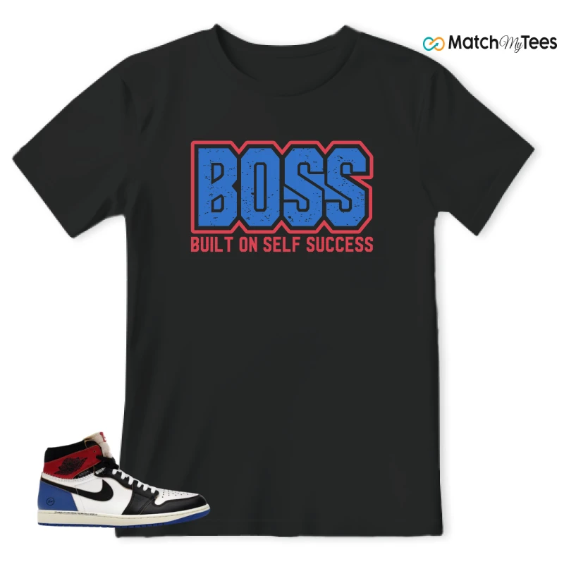 NIKE AIR JORDAN 1 RETRO HIGH OG SP FRAGMENT X UNION LA VARSITY RED SPORT ROYAL SNEAKER Matching Tees t-shirt